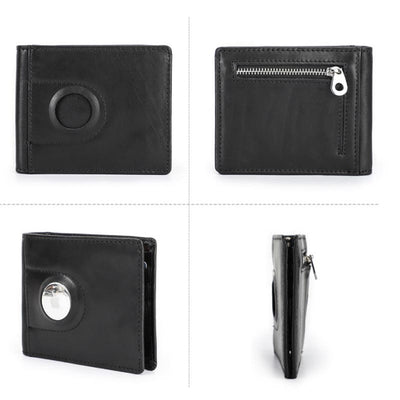 Multi Slot Leather Airtag Wallet