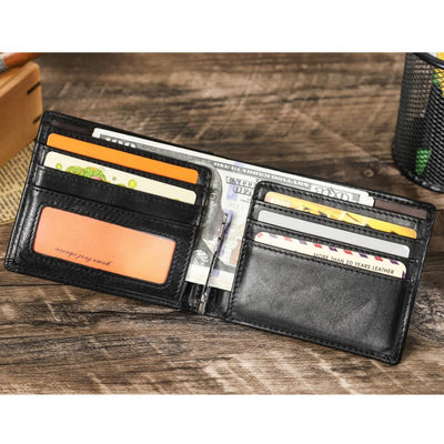 Multi Slot Leather Airtag Wallet