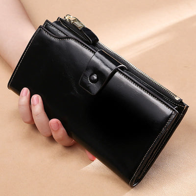 RFID Multifunctional Large Capacity Trifold Wallet