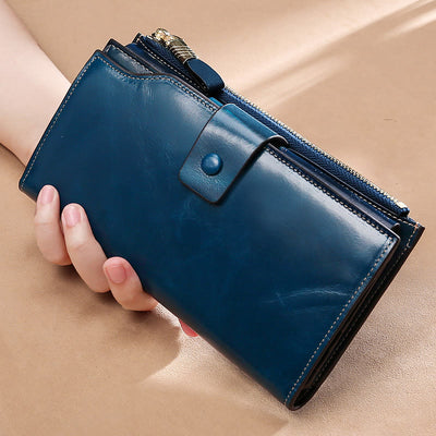 RFID Multifunctional Large Capacity Trifold Wallet