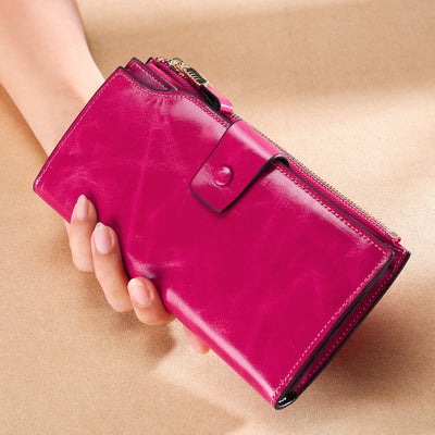 RFID Multifunctional Large Capacity Trifold Wallet