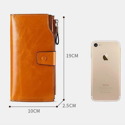 RFID Multifunctional Large Capacity Trifold Wallet