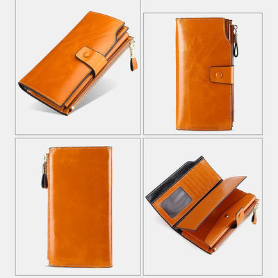 RFID Multifunctional Large Capacity Trifold Wallet