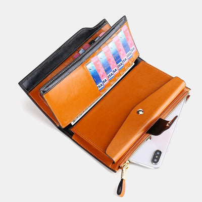 RFID Multifunctional Large Capacity Trifold Wallet