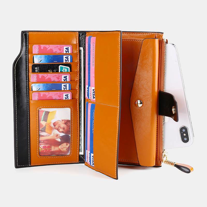 RFID Multifunctional Large Capacity Trifold Wallet