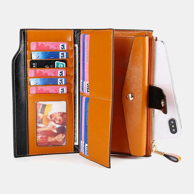 RFID Multifunctional Large Capacity Trifold Wallet