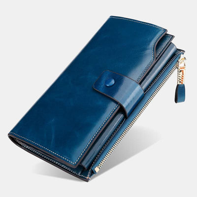 RFID Multifunctional Large Capacity Trifold Wallet