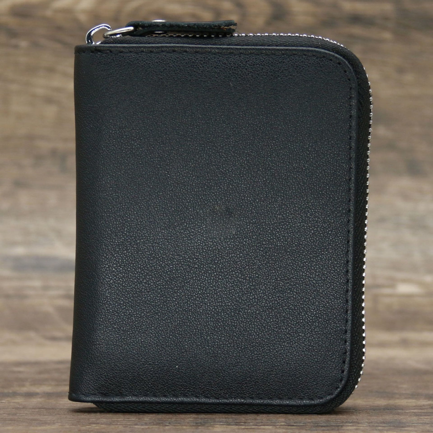 Bifold Genuine Leather Zipper Wallet Gentle Purse For Men Women