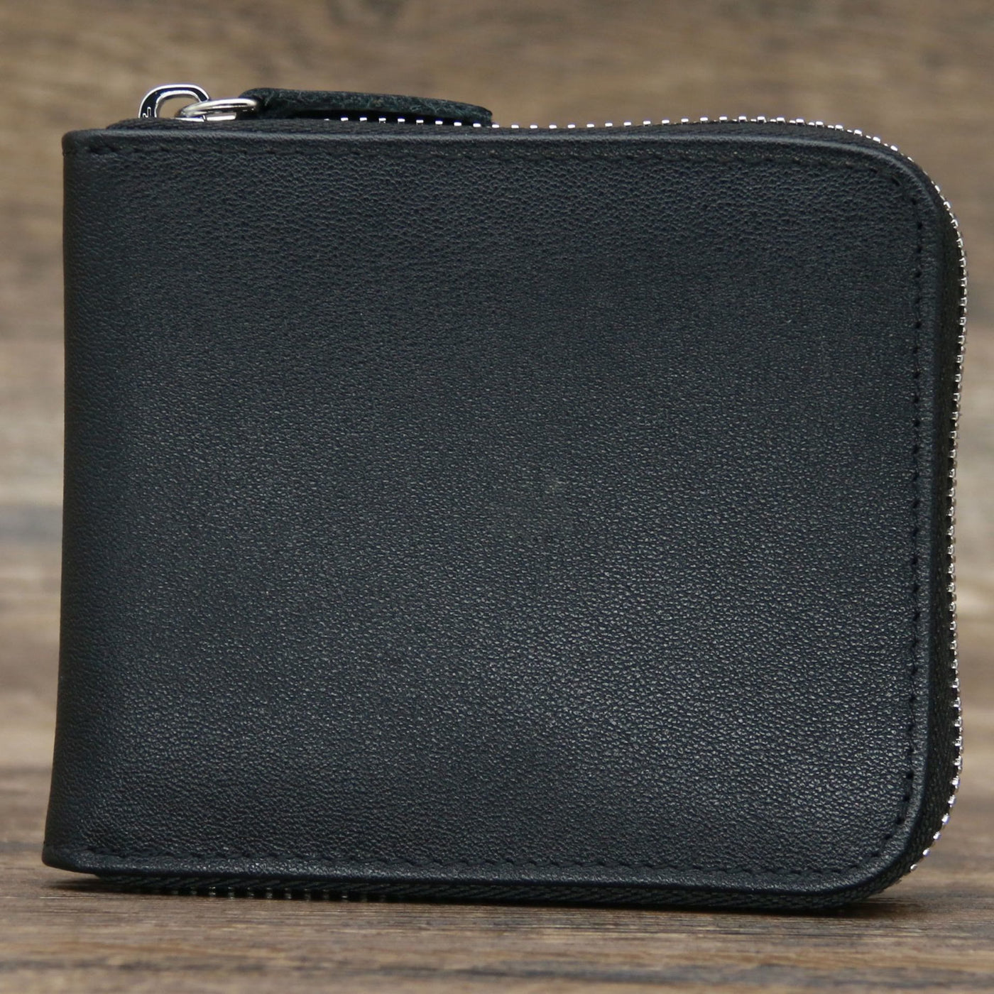 Bifold Genuine Leather Zipper Wallet Gentle Purse For Men Women