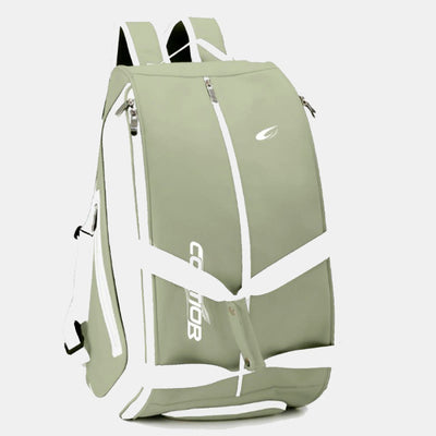 Large Racket Backpack Tennis Pickleball Paddle Bag with Shoes Compartment - Pale Green - With Logo - image 9