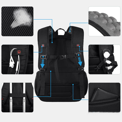 Large Capacity Travel Business Backpack RFID Blocking Laptop Backpack