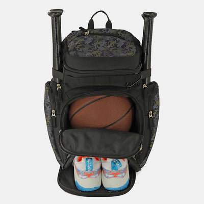 Baseball Backpack Softball Bag with 2 Bat Sleeves Shoe Space