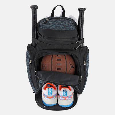 Baseball Backpack Softball Bag with 2 Bat Sleeves Shoe Space