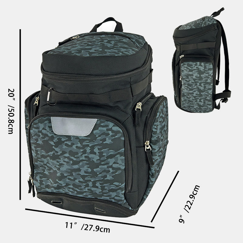 Baseball Backpack Softball Bag with 2 Bat Sleeves Shoe Space