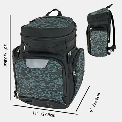 Baseball Backpack Softball Bag with 2 Bat Sleeves Shoe Space