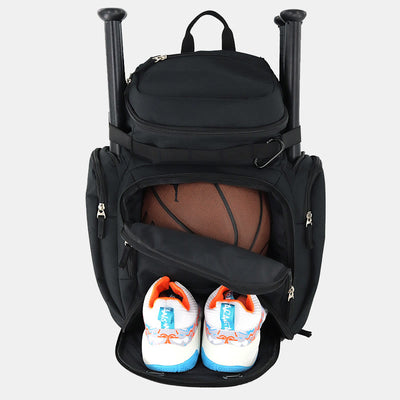 Baseball Backpack Softball Bag with 2 Bat Sleeves Shoe Space