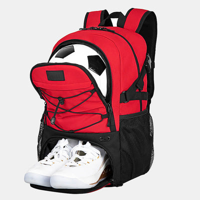 Large Basketball Backpack Sports Bag with Ball Holder Shoes Compartment
