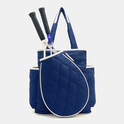Quilted Tennis Racket Shoulder Bag Tote Convertible Backpack Pickleball Bag
