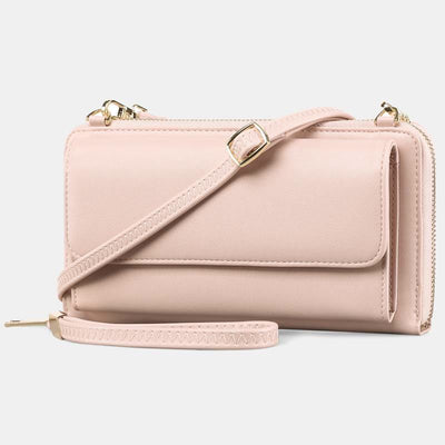 Multi-Slot Zip Around Wallet Cellphone Purse RFID Blocking Phone Bag