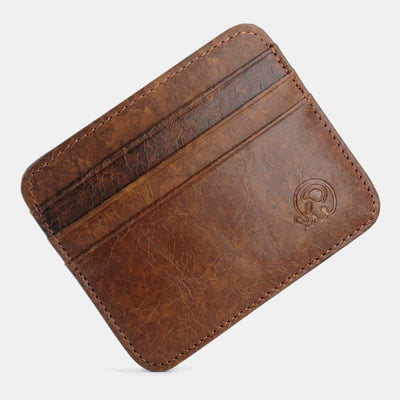 Slim Minimalist Front Pocket Wallet Genuine Leather Card Holder Card Case - Style 43 - image 51