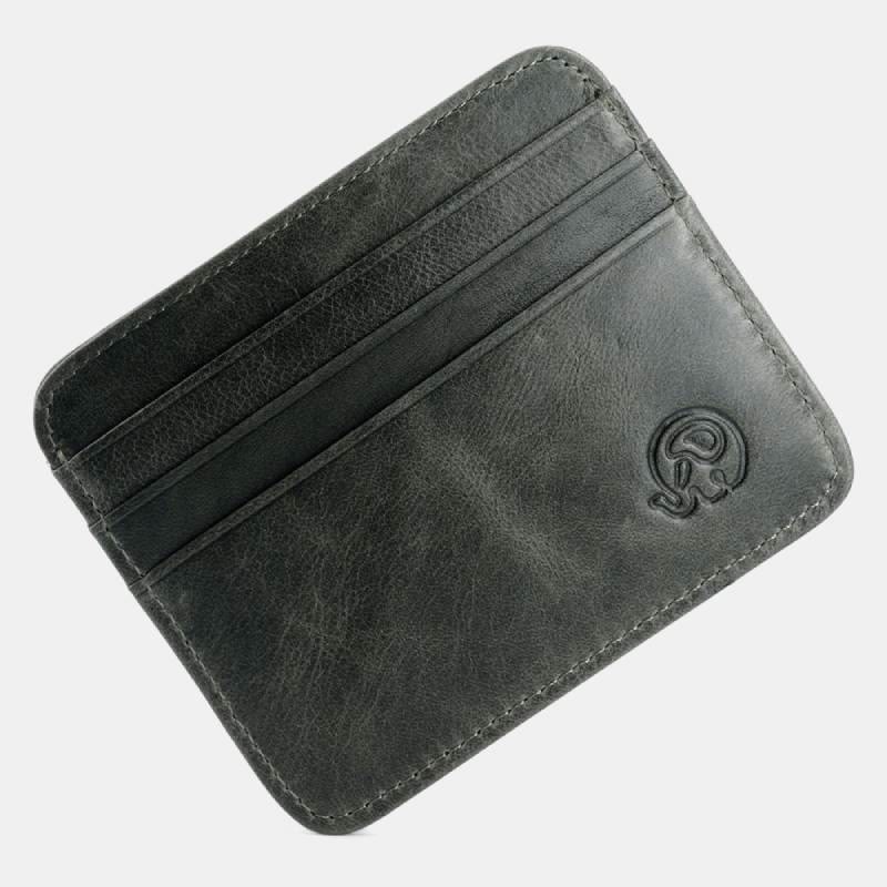 Slim Minimalist Front Pocket Wallet Genuine Leather Card Holder Card Case - Style 14 - image 28