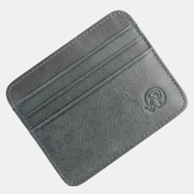 Slim Minimalist Front Pocket Wallet Genuine Leather Card Holder Card Case - Style 21 - image 33