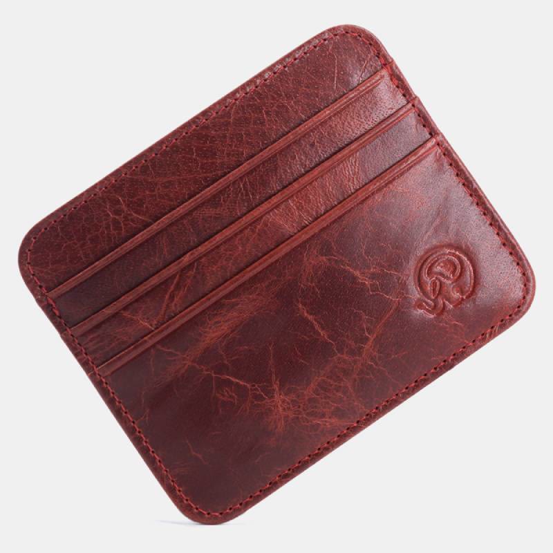 Slim Minimalist Front Pocket Wallet Genuine Leather Card Holder Card Case - Style 41 - image 49