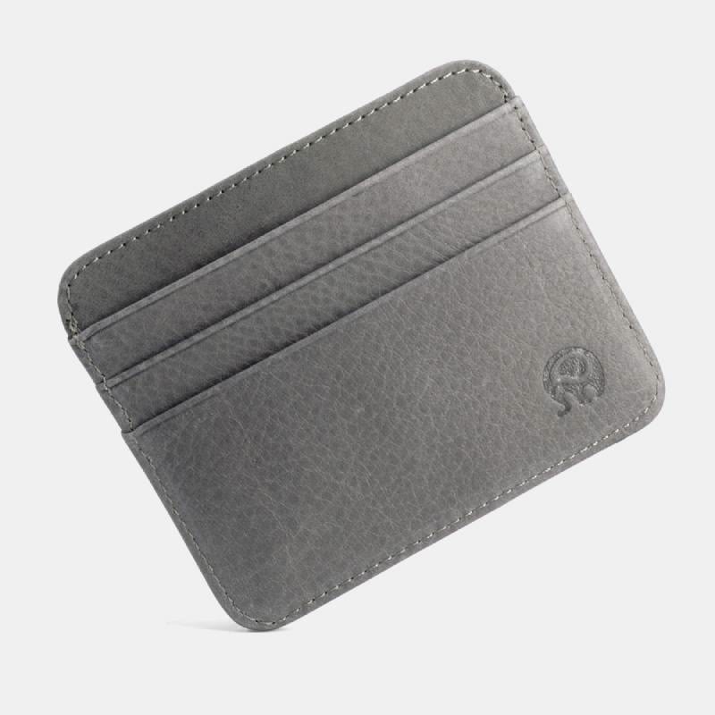 Slim Minimalist Front Pocket Wallet Genuine Leather Card Holder Card Case - Style 18 - image 32