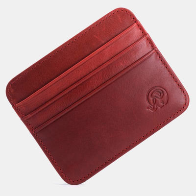 Slim Minimalist Front Pocket Wallet Genuine Leather Card Holder Card Case - Style 40 - image 48