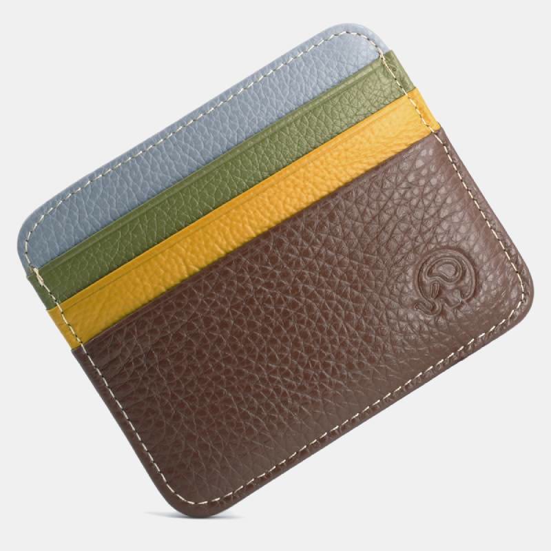 Slim Minimalist Front Pocket Wallet Genuine Leather Card Holder Card Case - Style 61 - image 69