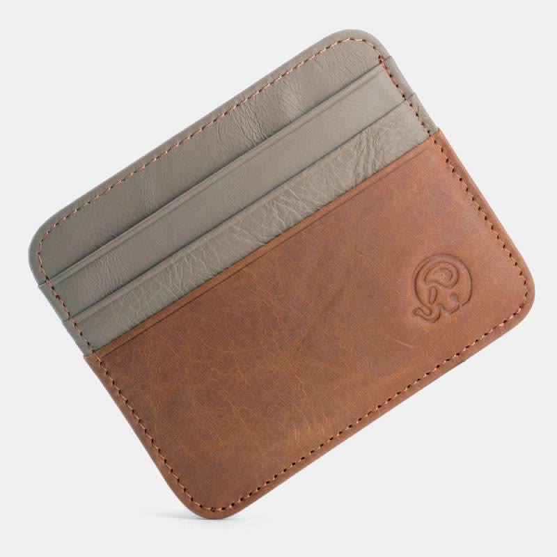 Slim Minimalist Front Pocket Wallet Genuine Leather Card Holder Card Case - Style 46 - image 54