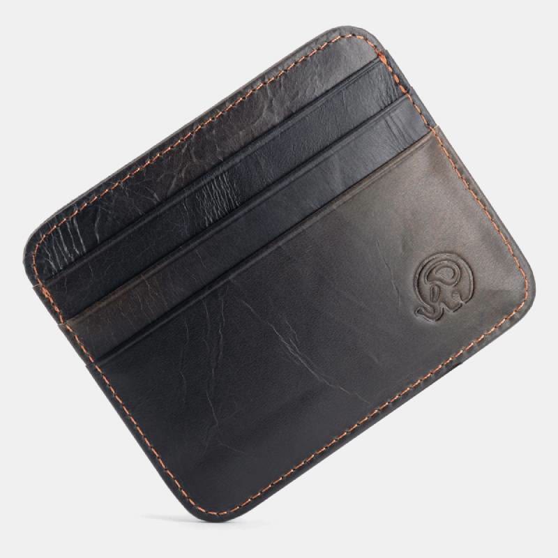 Slim Minimalist Front Pocket Wallet Genuine Leather Card Holder Card Case - Style 15 - image 29