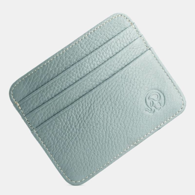 Slim Minimalist Front Pocket Wallet Genuine Leather Card Holder Card Case - Style 26 - image 36