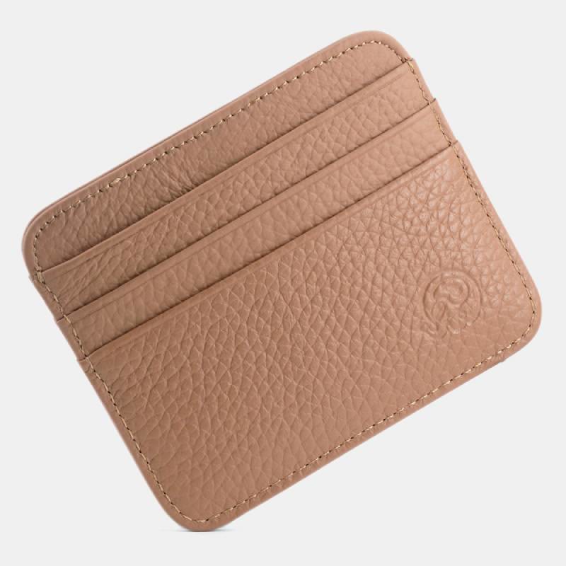 Slim Minimalist Front Pocket Wallet Genuine Leather Card Holder Card Case - Style 5 - image 21