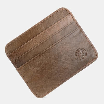 Slim Minimalist Front Pocket Wallet Genuine Leather Card Holder Card Case - Style 10 - image 24