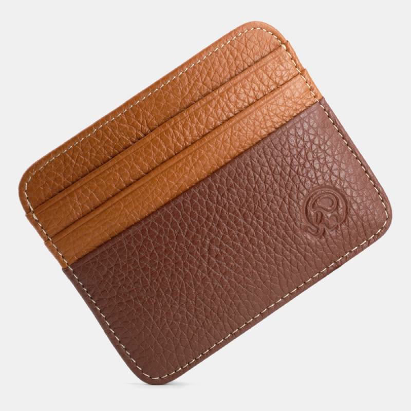 Slim Minimalist Front Pocket Wallet Genuine Leather Card Holder Card Case - Style 52 - image 60
