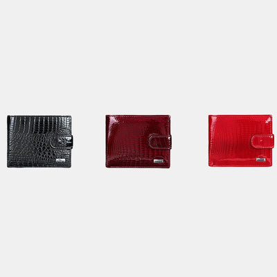 Luxury Multi-slot Shellac Leather Small Wallet for Women