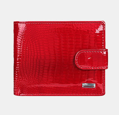 Luxury Multi-slot Shellac Leather Small Wallet for Women