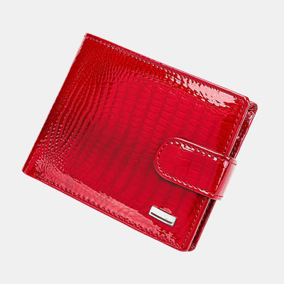 Luxury Multi-slot Shellac Leather Small Wallet for Women
