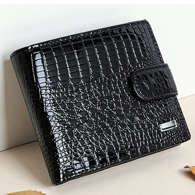 Luxury Multi-slot Shellac Leather Small Wallet for Women
