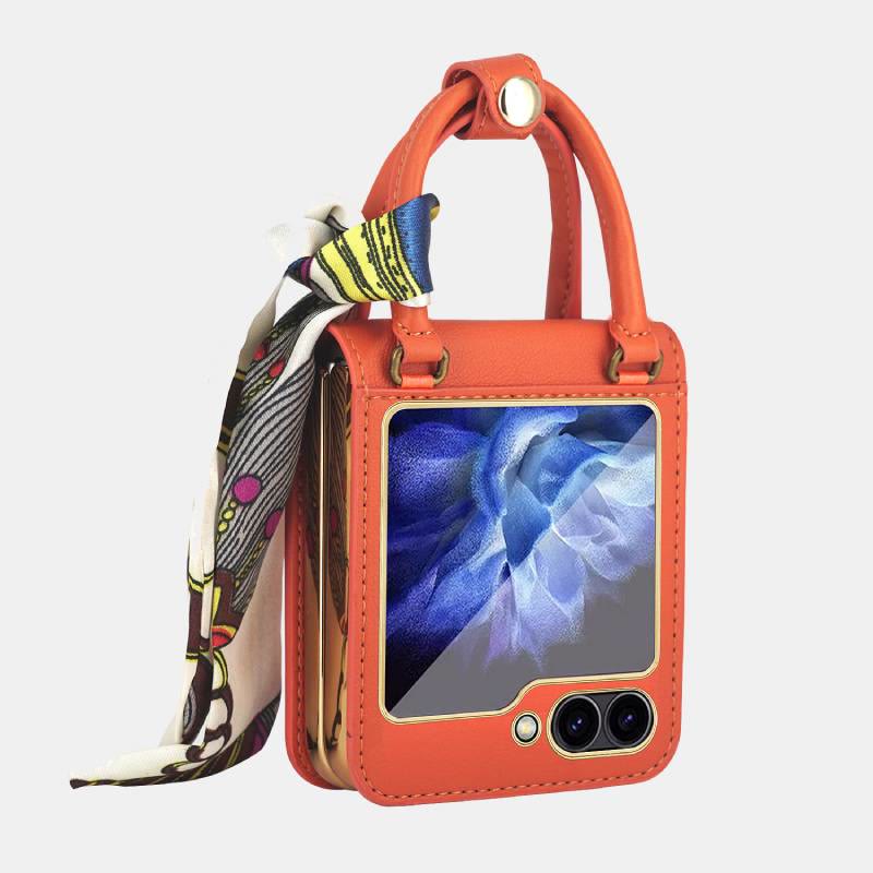 Z Flip 3/4/5/6 Case Plaid Folding Protective Phone Case
