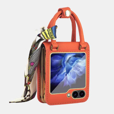 Z Flip 3/4/5/6 Case Plaid Folding Protective Phone Case