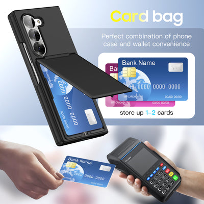 Shockproof Protective Phone Case for Samsung Z Fold 5/6 with Card Holder