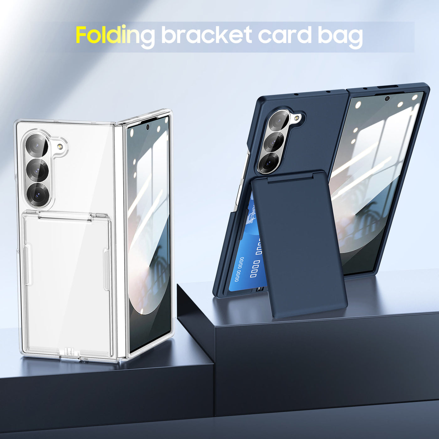 Shockproof Protective Phone Case for Samsung Z Fold 5/6 with Card Holder