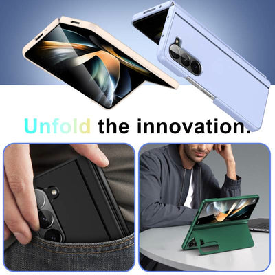 Shockproof Built-in Kickstand Screen Proctector Phone Case for Samsung Z Fold