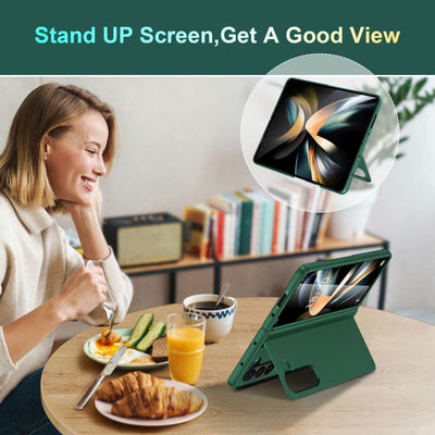 Shockproof Built-in Kickstand Screen Proctector Phone Case for Samsung Z Fold