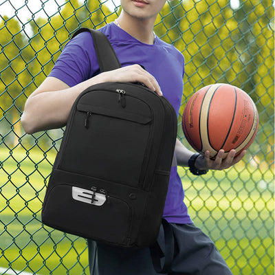 Large Capacity Sport Bag Durable Basketball Backpack with Shoes Compartment