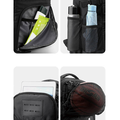 Multi-Pocket Waterproof Sports Bag Basketball Soccer Backpack
