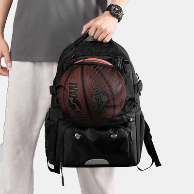 Multi-Pocket Waterproof Sports Bag Basketball Soccer Backpack