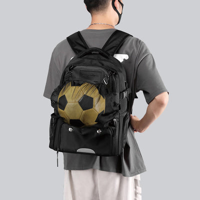 Multi-Pocket Waterproof Sports Bag Basketball Soccer Backpack